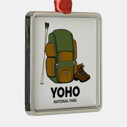 Yoho National Park Backpack Ornament Aus Metall (Rechts)