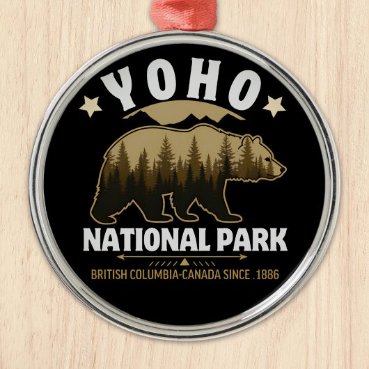 Yoho National Park Bear – British Columbia  Ornament Aus Metall