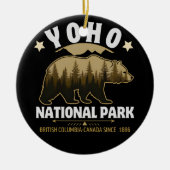 Yoho National Park Bear Design – British Columbia Keramik Ornament (Vorne)