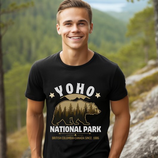 Yoho National Park Bear Design – British Columbia  T-Shirt