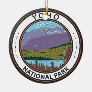 Yoho National Park Canada Abzeichen Keramik Ornament