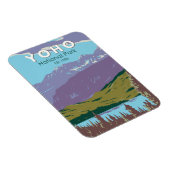 Yoho National Park Canada Travel Art Vintag Magnet (Rechte Seite)
