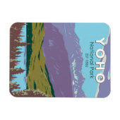 Yoho National Park Canada Travel Art Vintag Magnet (Horizontal)