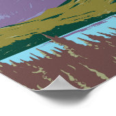 Yoho National Park Canada Travel Art Vintag Poster (Ecke)