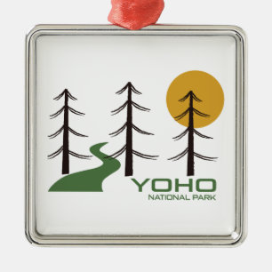 Yoho National Park Trail Ornament Aus Metall