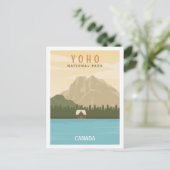 Yoho National Park Travel Place Illustration Postkarte (Stehend Vorderseite)