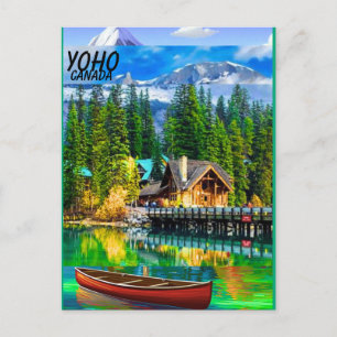 Yoho National Park Travel Poster, Yoho Canada Post Feiertagspostkarte