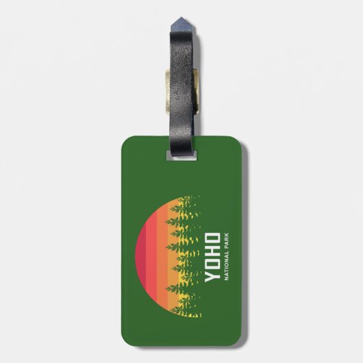 Yoho Nationalpark Gepäckanhänger (Rückseite vertikal)