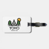 Yoho Nationalpark Gepäckanhänger (Rückseite horizontal)