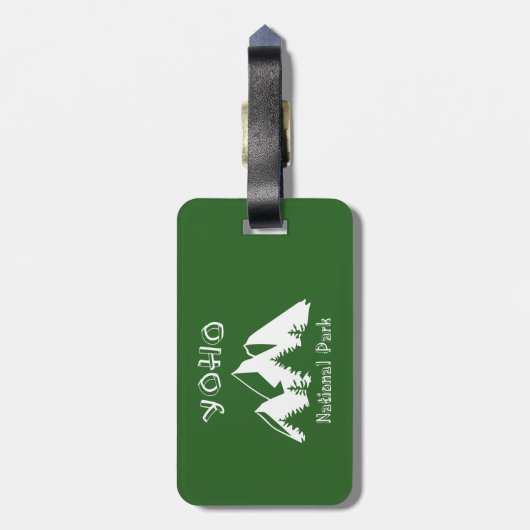 Yoho Nationalpark Gepäckanhänger (Rückseite vertikal)