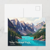 Yoho-Nationalpark Kanada Postkarte (Vorne/Hinten)