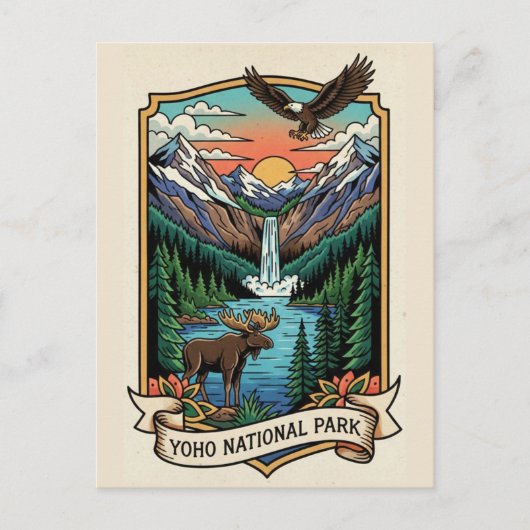 Yoho-Nationalpark Kanada Postkarte (Vorderseite)