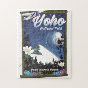 Yoho-Nationalpark Kanada Vintage-Reiseposter Puzzle