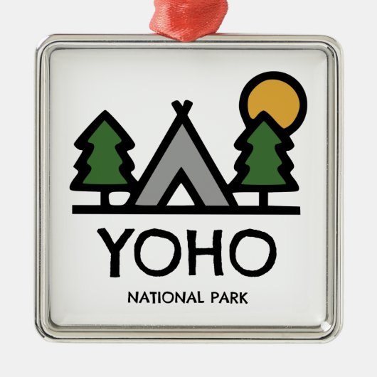 Yoho Nationalpark Ornament Aus Metall (Vorne)