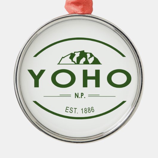 Yoho Nationalpark Ornament Aus Metall (Vorne)