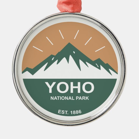 Yoho Nationalpark Ornament Aus Metall (Vorne)