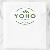 Yoho Nationalpark Ovaler Aufkleber (Tasche)