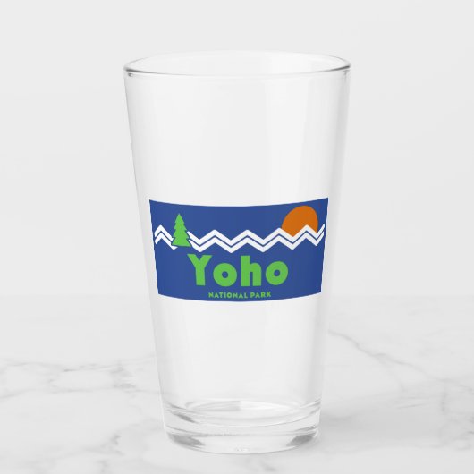 Yoho Nationalpark Retro Glas (Vorderseite)
