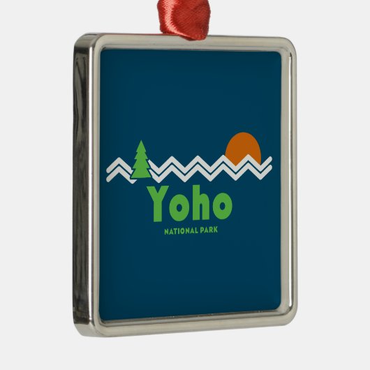 Yoho Nationalpark Retro Ornament Aus Metall (Rechts)