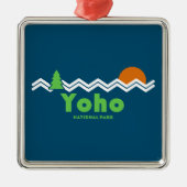 Yoho Nationalpark Retro Ornament Aus Metall (Vorne)