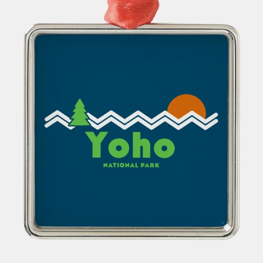 Yoho Nationalpark Retro Ornament Aus Metall (Vorne)