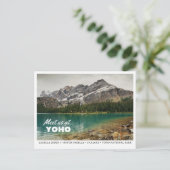 Yoho Nationalpark Save the Date Postcard Postkarte (Stehend Vorderseite)