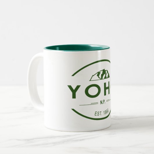 Yoho Nationalpark Zweifarbige Tasse (Vorderseite Links)