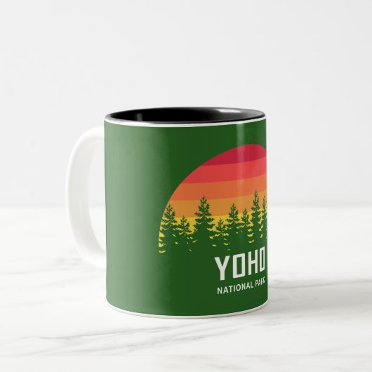Yoho Nationalpark Zweifarbige Tasse (Vorderseite Links)