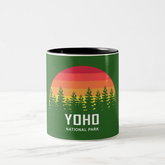 Yoho Nationalpark Zweifarbige Tasse (Mittel)