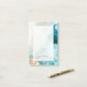 Yoir Name hinzufügen | AversAversion - Blue Waterc Post-it Klebezettel (Auf Schreibtisch)