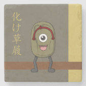 Yokai Bake-zori (Ghost Sandal) Steinuntersetzer (Vorderseite)