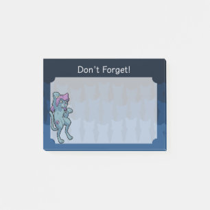 Yokai Bakeneko - Tanzkatze Post-it Klebezettel