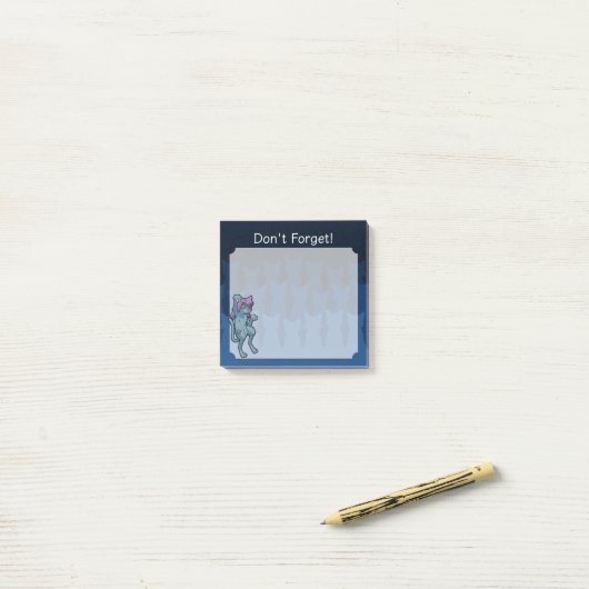 Yokai Bakeneko - Tanzkatze Post-it Klebezettel (Auf Schreibtisch)