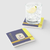 Yokai Chochin-obake (Paper Lantern Ghost) Steinuntersetzer (Seitenansicht)