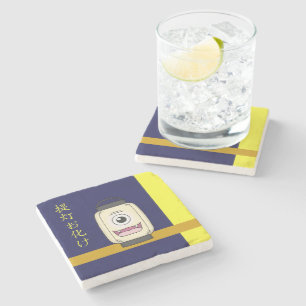 Yokai Chochin-obake (Paper Lantern Ghost) Steinuntersetzer