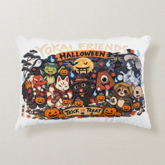 Yokai Friends Halloween Accent Pillow Dekokissen