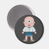 Yokai Hitotsume-kozou (Ein-Mit Augen Kind) Magnet (Vorderseite/Rückseite)