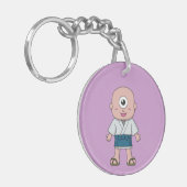 Yokai Hitotsume-kozou (Ein-Mit Augen Kind) Schlüsselanhänger (Vorderseite links)