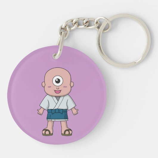 Yokai Hitotsume-kozou (Ein-Mit Augen Kind) Schlüsselanhänger (Rückseite)