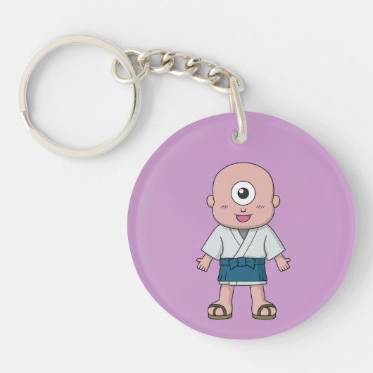 Yokai Hitotsume-kozou (Ein-Mit Augen Kind) Schlüsselanhänger (Vorderseite)