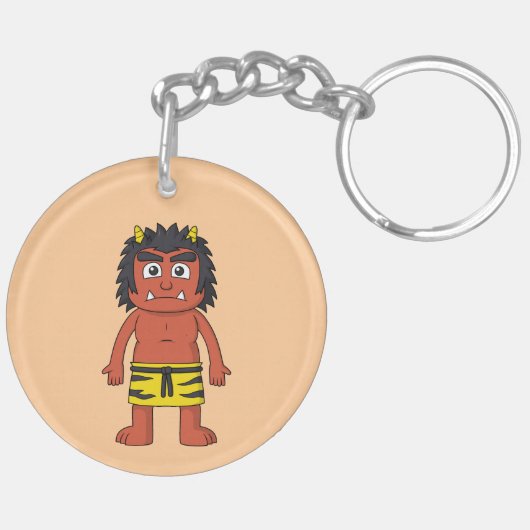 Yokai Oni (Ogre) Schlüsselanhänger (Rückseite komplett)