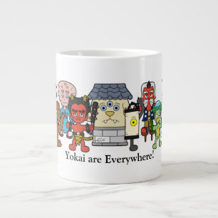 Yokai sind überall: Benutzerdefiniertes japanische Jumbo-Tasse