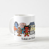 Yokai sind überall: Kundenspezifisches japanisches Kaffeetasse (Vorderseite Links)