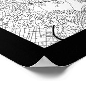 Yokohama Japan Map Poster (Ecke)