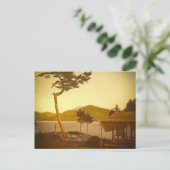 Yokohama Japan Park Vintage Berge Postkarte (Stehend Vorderseite)