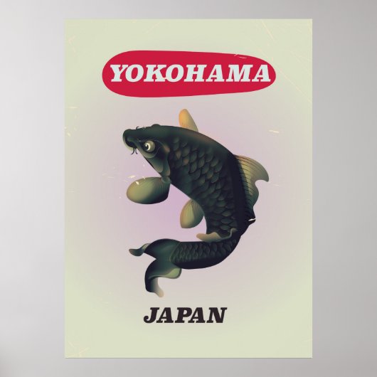 Yokohama Japan Vintages Reiseplakat Poster (Vorne)
