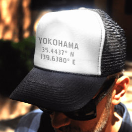 Yokohama Latitude & Longitude Truckerkappe