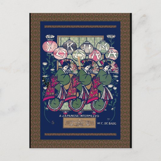 Yokohama Postkarte (Vorderseite)