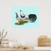 Yokohama: Silver Duckwing Pair Poster (Küche)