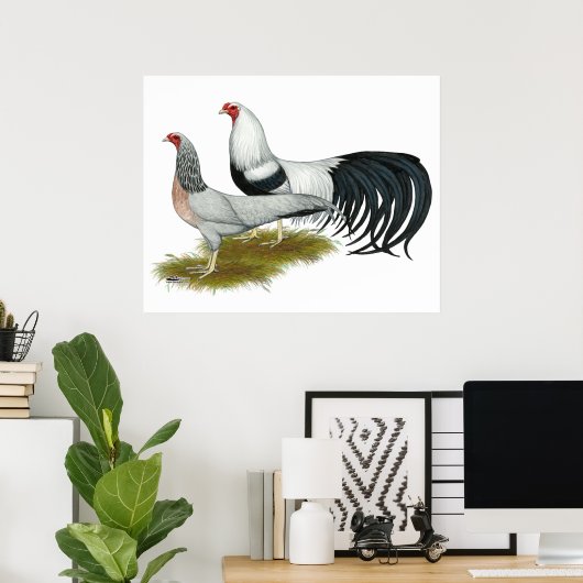 Yokohama: Silver Duckwing Pair Poster (Heimbüro)